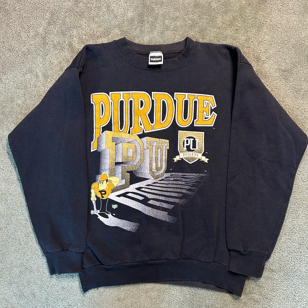 Vintage 90s Purdue Boilermakers Crewneck Sweater XL Y2K NCAA College Basketball